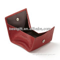 top leather coin pocket, cute coin purse, top leather coin bag with button closure